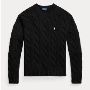 Polo Ralph Lauren Cable-Knit Sweater Black Small